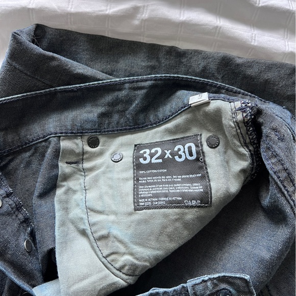 Lightly worn Express Dark Wash Kingston Classic Fit Straight Leg Men Jeans 32x30 - Picture 5 of 5